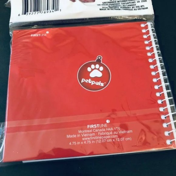 *3/$15* Christmas Husky Puppy Holographic Notebook + Pen - Picture 2 of 2